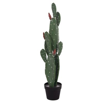 DECORATIVE SYNTHETIC PLANT IN POT HM4748 CACTUS 16x20x85Hcm.