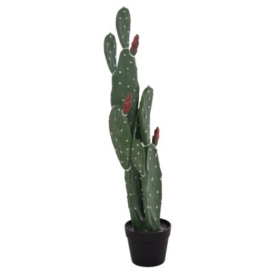 DECORATIVE SYNTHETIC PLANT IN POT HM4748 CACTUS 16x20x85Hcm.