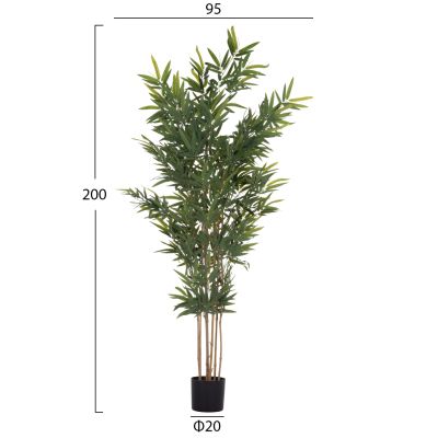 DECORATIVE SYNTHETIC PLANT IN POT HM4737 BAMBOO 20x95x200Hcm.