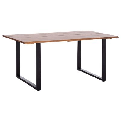OUTDOOR DINING TABLE FRIGGO HM6297.02 ACACIA WOOD 2.6cm thick--METAL LEGS 160x80x76Hcm