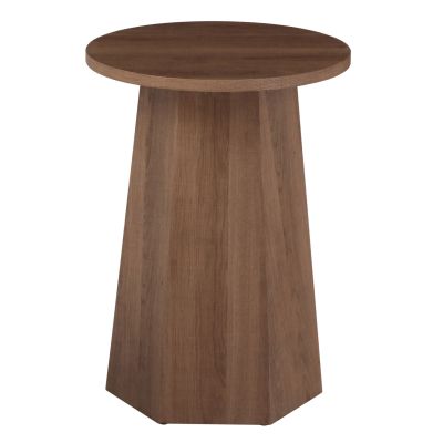 COFFEE TABLE CARPEN HM18270 MDF WITH PAPERWOOD VENEER Φ40x55.5Hcm.