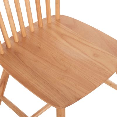 DINING SET 5PCS LUCIEN HM21183 MDF TOP & BEECH WOOD IN NATURAL COLOR