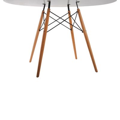 DINING SET 5PCS MAGGIE HM21186 MDF TOP & POLYPROPYLENE IN WHITE COLOR