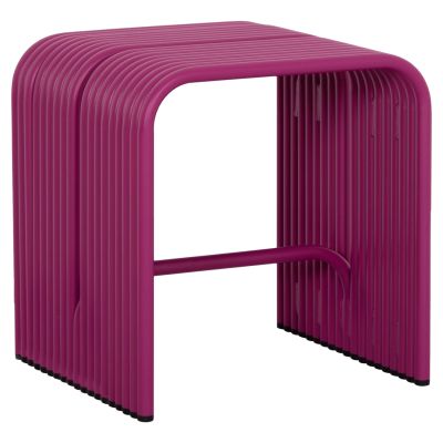 STOOL SERIES INTREPID HM6325.05 ALUMINUM IN PURPLE COLOR 40x38x42.5Hcm.