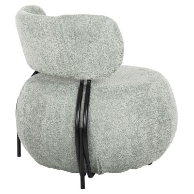 ШЕЗЛОНГ КРЪГ KARSEN HM9598.05 ШАМ ФЪСТЪСЪК ЗЕЛЕН БУКУЛ ПЛАТ 75x75x75Hcm.