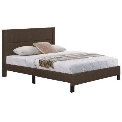 BED TRILLOP HM666.13 BROWN FABRIC- 160x200cm. MATTRESS