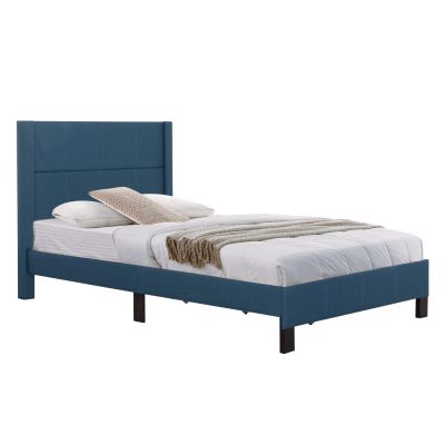 BED TRILLOP HM667.14 BLUE FABRIC--FOR SINGLE SIZE MATTRESS 120X200cm