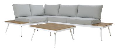 Corner Sofa Aluminum with Table for outdoor spaces HM5126.11