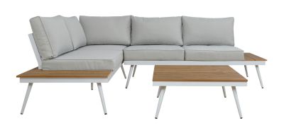 Corner Sofa Aluminum with Table for outdoor spaces HM5126.11