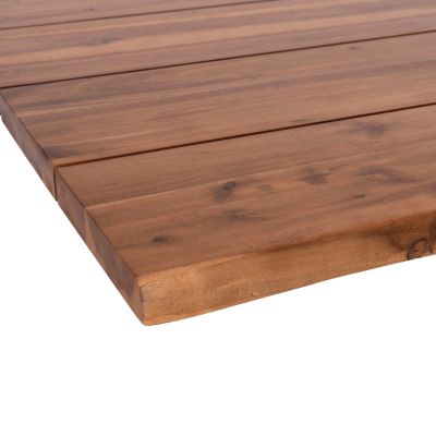 TABLETOP SQUARE HM6300.01 SOLID ACACIA WOOD IN NATURAL COLOR--80x80x3.5 (thickness) cm.