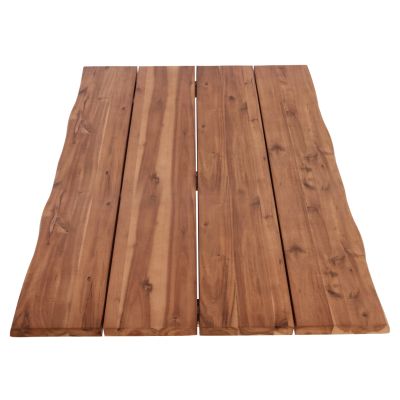 TABLETOP RECTANGULAR HM6301.01 SOLID ACACIA WOOD IN NATURAL COLOR--140x80x3.5 (thickness)cm.