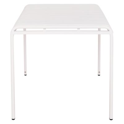 OUTDOOR ALUMINUM TABLE RACHEL HM6339.02 WHITE COLOR 150x80x75Hcm.