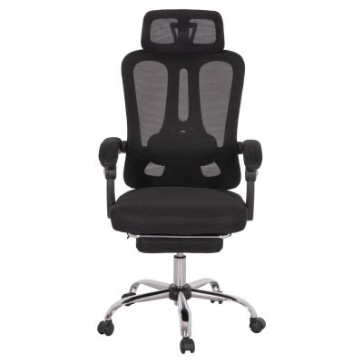 OFFICE CHAIR BARNET HM18258.01 BLACK MESH-BLACK FRAME NYLON 61x62x123Hcm.