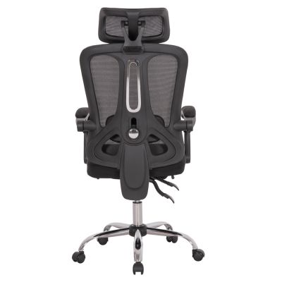 OFFICE CHAIR BARNET HM18258.01 BLACK MESH-BLACK FRAME NYLON 61x62x123Hcm.