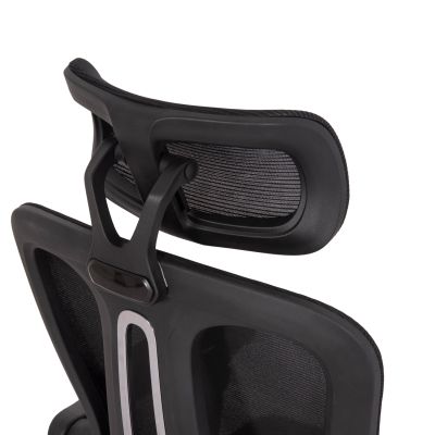 OFFICE CHAIR BARNET HM18258.01 BLACK MESH-BLACK FRAME NYLON 61x62x123Hcm.