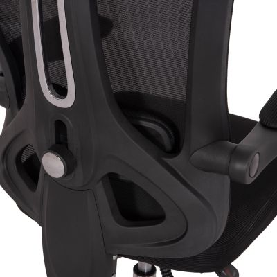 OFFICE CHAIR BARNET HM18258.01 BLACK MESH-BLACK FRAME NYLON 61x62x123Hcm.