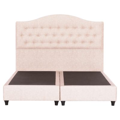 BED MALENA HM638.22 BEIGE FABRIC t.NUBUCK FOR MATTRESS 150x200cm.