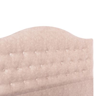 BED MALENA HM638.22 BEIGE FABRIC t.NUBUCK FOR MATTRESS 150x200cm.