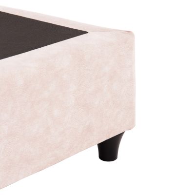 BED MALENA HM638.22 BEIGE FABRIC t.NUBUCK FOR MATTRESS 150x200cm.
