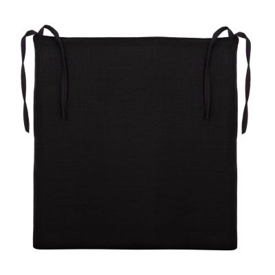 CHAIR CUSHION BOGI HM6240 TEXTILENE IN BLACK COLOR--43x41x3.5 (thickness)cm.