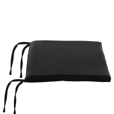 CHAIR CUSHION BOGI HM6240 TEXTILENE IN BLACK COLOR--43x41x3.5 (thickness)cm.
