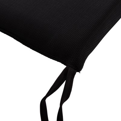 CHAIR CUSHION BOGI HM6240 TEXTILENE IN BLACK COLOR--43x41x3.5 (thickness)cm.