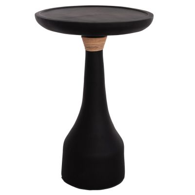LAMP TABLE ROUND TORG HM18170.01 FIBER CEMENT BLACK Φ41x62Hcm.