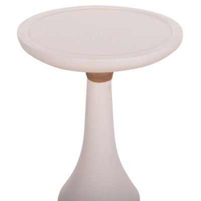 LAMP TABLE ROUND TORG HM18170.02 FIBER CEMENT WHITE Φ41x62Hcm.