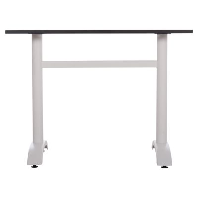 BASE FOR TABLE HM461.12 METAL DOUBLE IN WHITE WITH HEIGHT ADJUSTERS 100x60x73Hcm