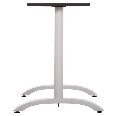 BASE FOR TABLE HM461.12 METAL DOUBLE IN WHITE WITH HEIGHT ADJUSTERS 100x60x73Hcm