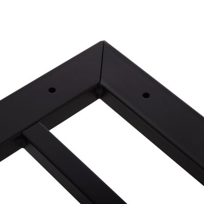 BASE FOR TABLE HM461.12 METAL DOUBLE IN WHITE WITH HEIGHT ADJUSTERS 100x60x73Hcm