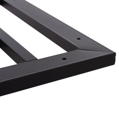 BASE FOR TABLE HM461.12 METAL DOUBLE IN WHITE WITH HEIGHT ADJUSTERS 100x60x73Hcm