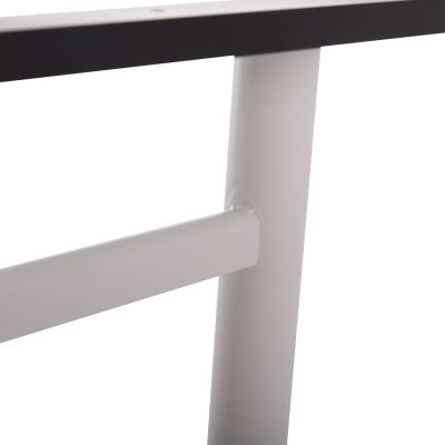 BASE FOR TABLE HM461.12 METAL DOUBLE IN WHITE WITH HEIGHT ADJUSTERS 100x60x73Hcm