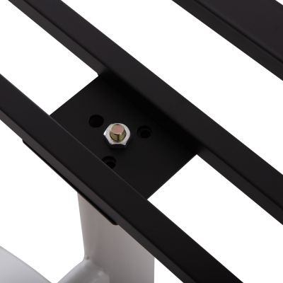 BASE FOR TABLE HM461.12 METAL DOUBLE IN WHITE WITH HEIGHT ADJUSTERS 100x60x73Hcm