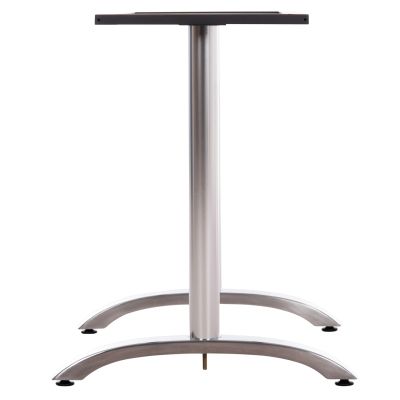 DOUBLE BASE FOR TABLE HM461.13 CHROMED METAL WITH HEIGHT ADJUSTERS 100x60x73Hcm