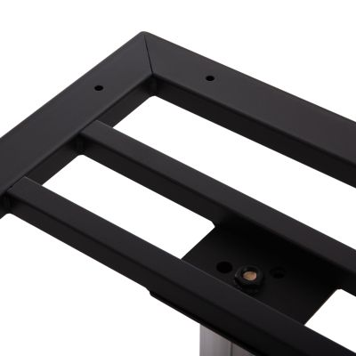 DOUBLE BASE FOR TABLE HM461.13 CHROMED METAL WITH HEIGHT ADJUSTERS 100x60x73Hcm