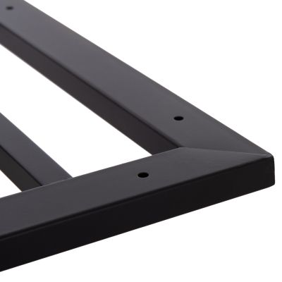 DOUBLE BASE FOR TABLE HM461.13 CHROMED METAL WITH HEIGHT ADJUSTERS 100x60x73Hcm