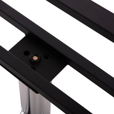 DOUBLE BASE FOR TABLE HM461.13 CHROMED METAL WITH HEIGHT ADJUSTERS 100x60x73Hcm