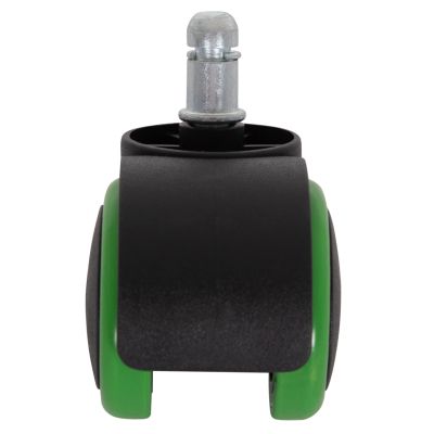 REPLACEMENT CASTOR WHEELS 5PCS SET FOR OFFICE CHAIRS HM1203.03--BLACK & GREEN