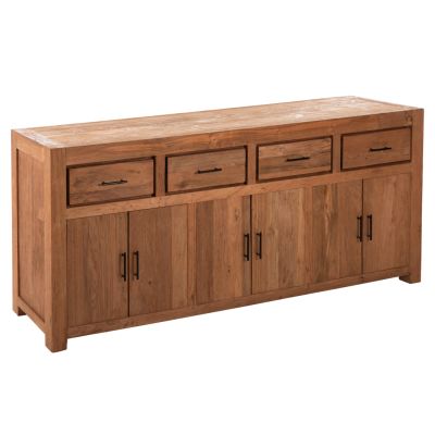 БЮФЕТ GRAYSON HM9802 РЕЦИКЛИРАНО ТИКОВО ДЪРВО НАТУРАЛНО 220x50x90Hcm.