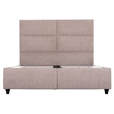 BED WITH STORAGE SPACE MILO HM738.22 BEIGE BOUCLE FABRIC FOR MATTRESS 140x200cm