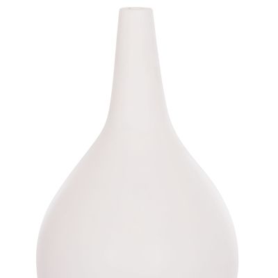 SET OF 3 TABLE DECORATIVE VASES DENI HM21141 FIBER CEMENT IN WHITE