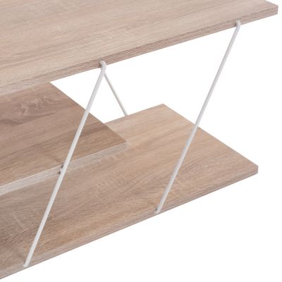 LIVING ROOM COMPOSITION 2PCS TARS HM11771.14 MELAMINE/METAL IN SONAMA-WHITE