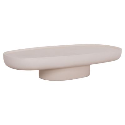 COFFEE TABLE DESSY HM18153.02 FIBER CEMENT IN WHITE--151x66x30Hcm.