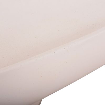COFFEE TABLE DESSY HM18153.02 FIBER CEMENT IN WHITE--151x66x30Hcm.