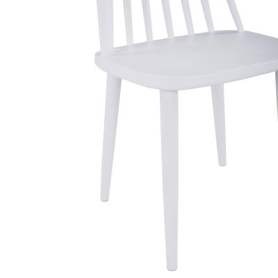 DINING SET 5PCS OFIRA HM10634 MDF TOP IN SONAMA--DINING CHAIRS IN WHITE