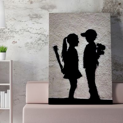 WALL PAINTING SERIES GOBI HM4822 PRINTED CANVAS 50x3(thickness)x70Hcm.