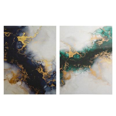WALL PAINTING 2PCS SERIES GOBI HM4839 PRINTED CANVAS 50x3(thickness)x70Hcm.(x2)