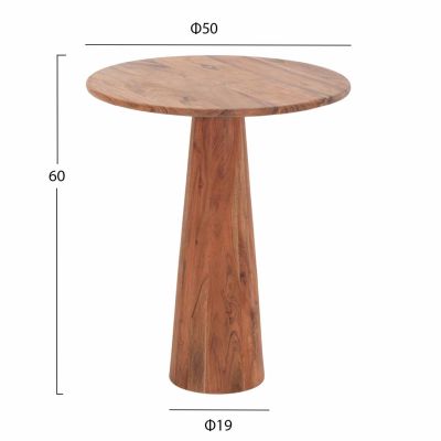 SET 3 ROUND COFFEE TABLES DRENT HM18349 ACACIA WOOD Φ50x60Hcm.