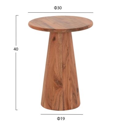 SET 3 ROUND COFFEE TABLES DRENT HM18349 ACACIA WOOD Φ50x60Hcm.